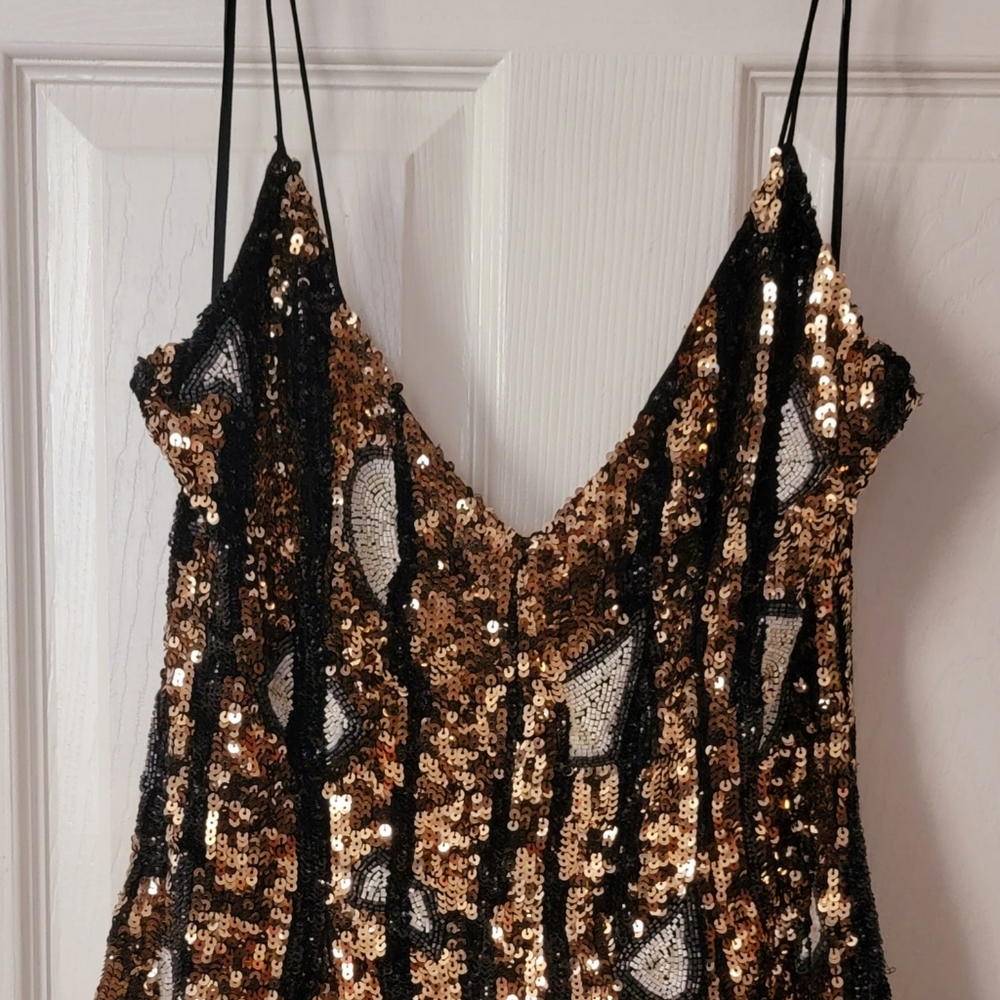 Free People Beaded Mini Dress